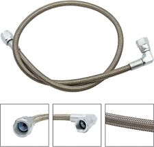 48 4an Turbo Oil Feed Line Steel Braided An4 90 Degree X Straight Ptfe Line