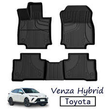 Car Floor Mats Liners Carpets For Toyota Venza 2019-2024 All Weather Tpe Rubber
