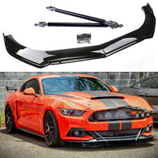 For Ford Mustang Shelby Front Bumper Lip Spoiler Splitter Lower Chin Rods