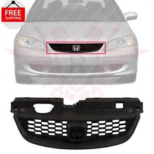 New Front Grille Assembly Black Fits 2004-2005 Honda Civic 2-door Ho1200165