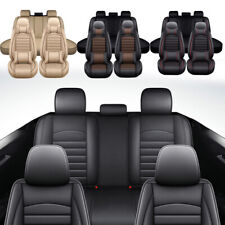 For Dodge Car Seat Covers Luxury Leather Front Rear 5-seats Full Set Cushion Pad