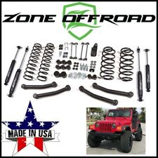Zone Offroad 4 Coil Spring Lift Kit W Nitro Shocks Fits 97-2002 Jeep Wrangler