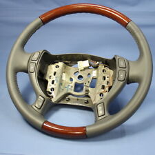 Gm Oem Wood Leather Steering Wheel 00-04 Cadillac Hearse Limousine Seville