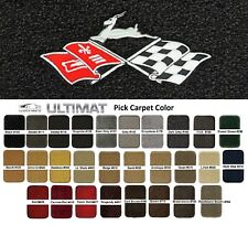 Lloyd Mats Ultimat Chevrolet Impala Cross Flags Front Floor Mats 1958-1971