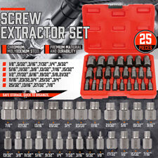 25pcs Screw Extractor Set Hex Head Multi-spline Easy Out Bolt Extractor Set