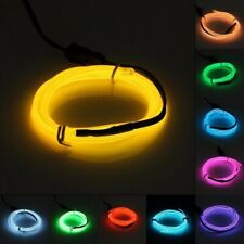 Set Led Glow Neon El Wire Light String Strip Rope Tube Car Party Decor Control