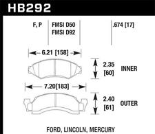 Hawk Performance Hps Disc Brake Pad Fits 1975-1978 Ford Ltd