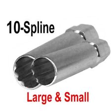 2pc Premium 10-spline Lug Nut Key Tools Socket 1 Passenger Car 1 Suvtruck