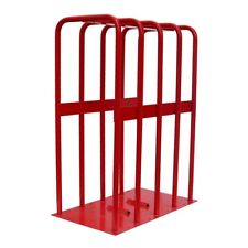 Techtongda 5 Bar Inflation Cage Red Tire Inflation Cage 21.2 Max Tire Width