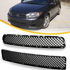 Front Bumper Upper Lower Grille Mesh Grill Fit 2005 2006 2007 2008-2010 Scion Tc