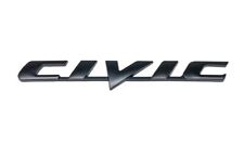 Civic Black Emblem Logo Badge Fits Honda Sticker - Premium Adhesive