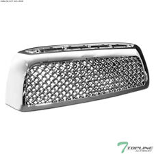 Topline For 2007-2009 Toyota Tundra Mesh Front Hood Bumper Grill Grille - Chrome