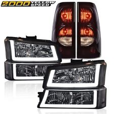 Clear Led Headlights Tail Lights Fit For 2003-2006 Silverado 1500 2500 2500 Hd