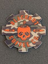 Blackout Coffee Co. Sticker Camo Shot Show 2024
