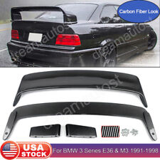 For Bmw 3-series E36 M3 91-98 Carbon Fiber Ltw Gt Style Rear Trunk Spoiler Wing