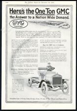 1917 Gmc Chassis Truck Art Vintage Print Ad