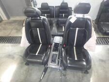 2010-2014 Ford Mustang Black Leather Front Rear Seats Wconsole Driver Power