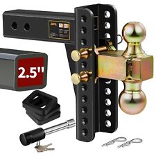 2.5 Receiver Adjustable Trailer Hitch 8 Drop Rise Hitch Towing Truck Hitch