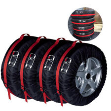 17-22in Car Spare Tire Cover Protector Wheel Storage Bags Dustproof Polyester X4