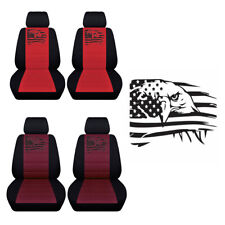 Truck Seat Covers Fits 2007 To 2021 Chevy Tahoe American Flag Eagle Seat Covers