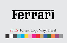 2 Pcs Ferrari Logo Vinyl Decal Sticker 8 Inch Or 11 Inch Set