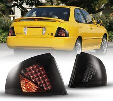 For 2000-2003 Nissan Sentra Led Tail Lights Rear Lamps 1 Pair Black Smoke Lens