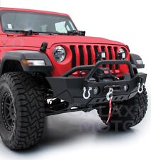 Xtreme Hd Rock Crawler Front Bumperfog Light Hole For 18-19 Jeep Wrangler Jl