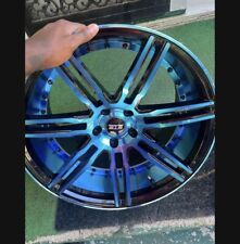 Str Racing Wheels 619 Black Candy Blue 5x114.3