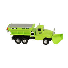 Ri Novelty - Pull Back Die-cast Metal Vehicle - Snow Plow Truck Green6.5 Inch