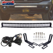 Lower Bumper 30 Led Curved Light Bar Mounting Kit For Dodge Ram 2500 3500 03-09