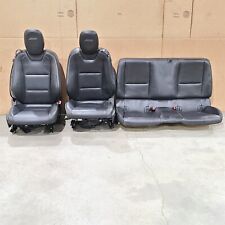 10-15 Camaro Ss Coupe Seats Front Rear Set Black Leather Power Note Aa7146