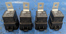 Set Of 4 - Hella Original 12v 40a Relay With Bracket 4rd 931 410-08 Made In Usa
