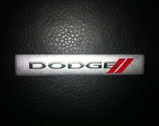 Dodge Challenger Charger Dart Viper Silver Chrome Red Emblem Badge Plaque New 3