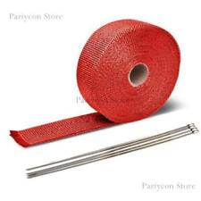 Red Exhaust Pipe Insulation Thermal Heat Wrap 5m Motorcycle Header