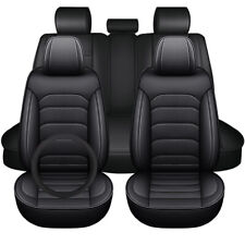 For Jeep Premium Nappa Leather Car 5 Seat Covers Full Set Protector Front Rear