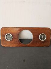 Vintage Wood Gauge Face Platepanel Wstewart Warner Pressure Amps Gauges