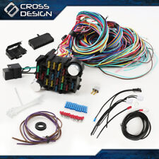 Universal Extra Long Wires 21 Circuit Wiring Harness For Chevy Mopar Ford Hotrod