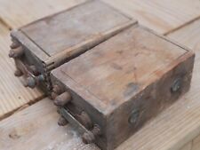 Antique 2 Ford Model T Ignition Coil Battery Wood Cased Untested
