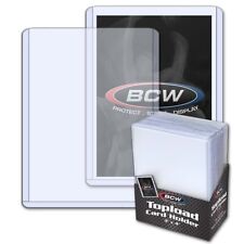 25 Bcw 3x4 Top Loaders Standard Card Holder Clear Toploaders Hard Rigid Plastic