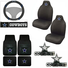 New 7pc Nfl Dallas Cowboys Car Truck Seat Covers Floor Mats Steering Wheel Cover