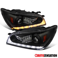 Black Fits 2001-2005 Lexus Is300 Led Strip Projector Headlights Lamps Leftright