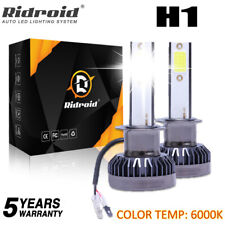H1 Led Bulbs Headlight High Low Beam Conversion Kit White 6000k 26000lm Bright