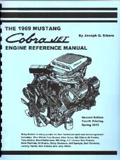Engine Manual 1969 Ford Mustang 428 Cobra Jet Signed Cj Scj Book Original Nos