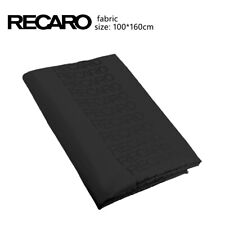 Full Black Jdm Recaro Fabric Cloth For Car Seat Panel Armrest Decoration 1m1.6m