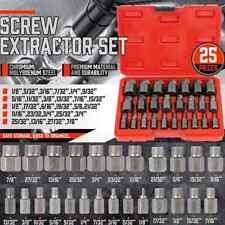 25pcs Screw Extractor Set Hex Head Multi-spline Easy Out Bolt Extractor Set New