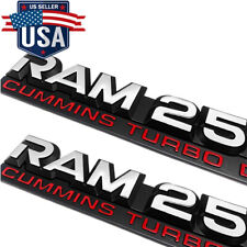 3d Sticker For Ram 2500 Cummins Turbo Diesel Emblem Nameplate Badge 94 -98 Decal