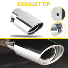 Rear Exhaust Pipe Tail Muffler Auto Car Tip Stainless Steel Universal Chrome