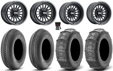 Metalfx Delta 15x715x10 Wheels Black 32 Sandcat Tires Commander Maverick