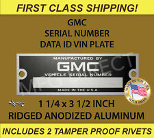 Gmc Serial Number Tag Data Plate Truck Suburban Id Identification New Blank Usa