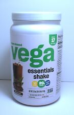 Vega Plant-based Essentials Shake Vanilla 21.9oz Chocolate March2024 Protein